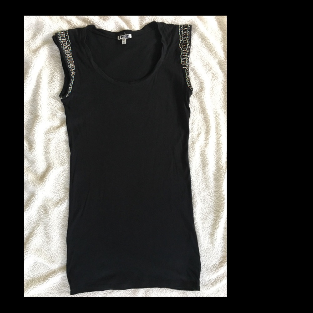 Embellished t-shirt dress